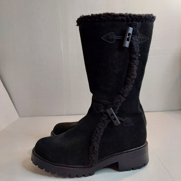 Rampage Iceberg Black Leather Suede Boots - Picture 13 of 16